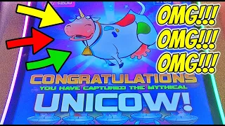 OMG!! I GOT THE UNICOW ON A $12 BET! HUGE JACKPOT HANDPAY!