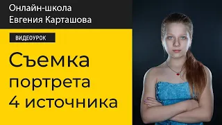 📸✅ Съемка портрета. Схема с 4 источниками света.