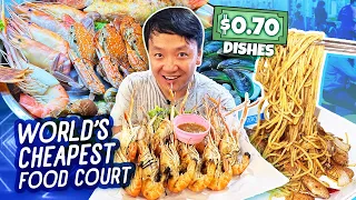 $0.70 Noodles at the CHEAPEST FOOD COURT in the World & "GUITAR DUCK" in Bangkok Thailand