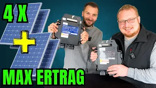 DIESE 4 Solarpanels mit Y-Stecker an EZ1-M & AnkerSolix Wechselrichter