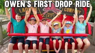 Owen Rides a HUGE Drop Ride!