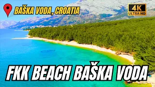 FKK BEACH BAŠKA VODA, CROATIA 4K