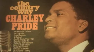 Charlie Pride - The Day the World Stood Still . Original vinyl album on a Crosley