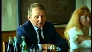 Леонід Кучма в Тернополі. Прес конференція. 1994 рік