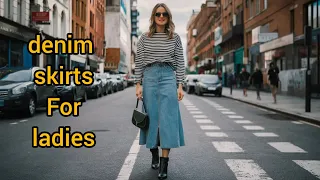 chic 61 : denim pants and skirts #beautiful #stylish #outfits #jeans #denim #pants #skirt