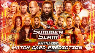 WWE Summerslam Cleveland 2024 Match Card Prediction