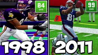 Making A CRAZY Catch with Randy Moss in EVERY Madden Game!