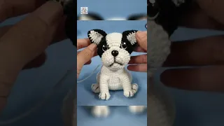 Crochet dog pattern | Crochet tutorial | Bull dog amigurumi | móc cún Bull | Ni Crochet