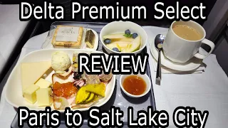 Delta Premium Select Long Haul Flight Review, Paris to Salt Lake City