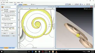 How to make 3d design in aspire 9.5 #bymohizcnc#