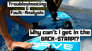 How to get in the BACK-foot strap windsurfing! #insta360
