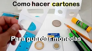 Como hacer Cartoncillos Caseros para Monedas  ( Protege tus monedas para que no pierdan Valor..$$$ )