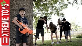 The Infected Return! Spooky Summer Family Vacation Nerf Battle!