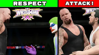 What Happens When You Respect The Undertaker vs. Attack The Undertaker? (WWE 2K15)