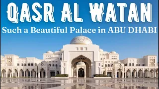 Qasr Al Watan | The Presidential Palace of UAE | Places to visit in Abu Dhabi #qasralwatan