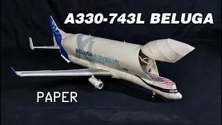 A330-743L beluga papermodel #papermodel #papercraft #maquette #plane