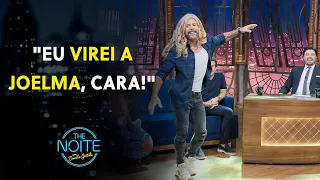 Marcos, dupla com Belutti, faz imitação perfeita da cantora Joelma | The Noite (10/04/24)