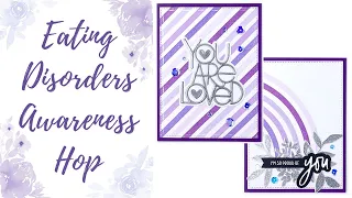 Eating Disorders Awareness Hop #EDAWCardHop - My Story, Prevention, + Purple Cards