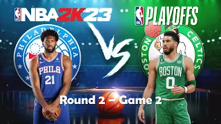 NBA 2K23 Playoffs - Philadelphia 76ers VS Boston Celtics - Round 2 - Game 2 - Who will win?