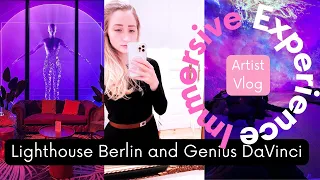 ARTIST VLOG: Exploring Immersive Art Exhibitions in Berlin: Genius DaVinci & Lighthouse Berlin