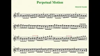 Perpetual motion in A major Shinichi Suzuki минусовка 140