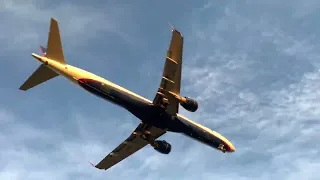 Fui fazer caminhada e filmei esse lindo pouso de avião para vocês