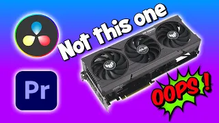 Best GPUs for Video Editing in Davinci Resolve & Adobe Premiere Pro