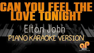 CAN YOU FEEL THE LOVE TONIGHT - Elton John (PIANO KARAOKE HQ VERSION)