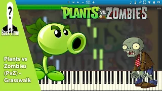 Plants vs Zombies (PvZ) - Grasswalk (Piano Cover) + Sheets & Midi
