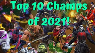 Top 10 Best Champs Released In 2021! Beyond God Tier To Broken Tier?! - Marvel Contest of Champions