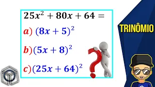 Aula 03 Trinômio Quadrado Perfeito Exercícios Resolvidos em 2 Passos