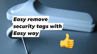 How to remove security tag easy method with flat head screwdriver