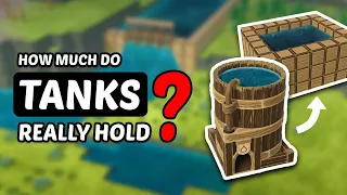 How much water do Timberborn tanks really hold?