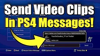 How to Send Video Clips on PS4 Messages! (Easy Method!)