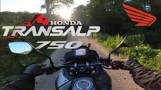 Honda TransAlp XL750 2023 - Gravel Road Ride - HQ Engine Sound