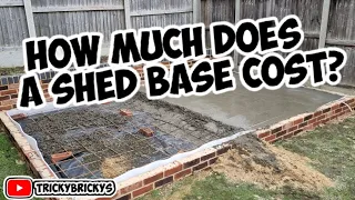 How to build a shed base #bricklaying #groundworks #construction