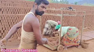 செங்கல் வேகமாக இப்படி கூட அறுக்களாமா       new method bricks tricks