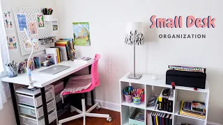 Small Desk + Stationery Organization | creating space 🗓