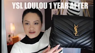YSL Medium Loulou 1 Year After