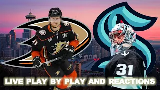 Anaheim Ducks vs Seattle Kraken Live Play-By-Play & Reactions