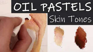 How to mix Skin Tones using Oil Pastel