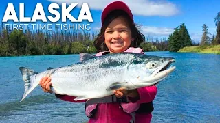 She almost got pulled in! || ALASKA Fishing Trip