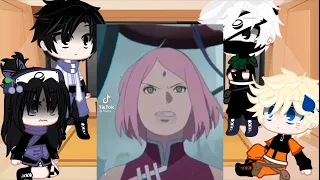 team 7 (Noami) react to Sakura//💮🌸My Au//💮🌸