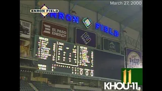 KHOU 11's special coverage of the opening of Enron Field, now Minute Maid Park, in 2000