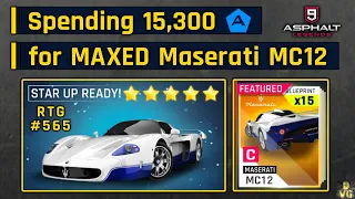 Asphalt 9 | Spending 15,300 Tokens for MAXED Maserati MC12 | RTG #565