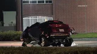 Deputies Find Vehicle Split In Half After Crash Outside Station In Industry