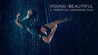 VERSATILE ASSASSINS | Young & Beautiful | Blindfolded Aerial Performance in Rain Room - Selkie Hom