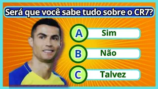 🎯QUIZ DO CRISTIANO RONALDO. ⚽SERÁ QUE VOCÊ SABE TUDO SOBRE O CR7? #cristianoronaldo #quizfutebolCR7