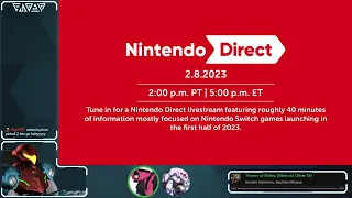 Nintendo Direct 8th February 2023 Reaction (FULL VOD)