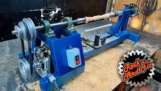 Como construir un Torno con Motor de Lavadora (Planos Gratis)